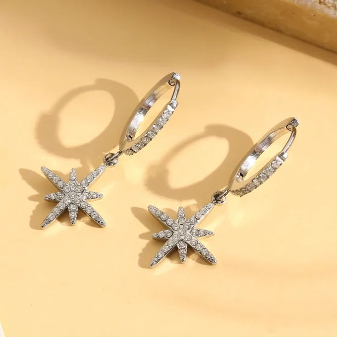 Boucles oreilles constellations doré ou argenté 