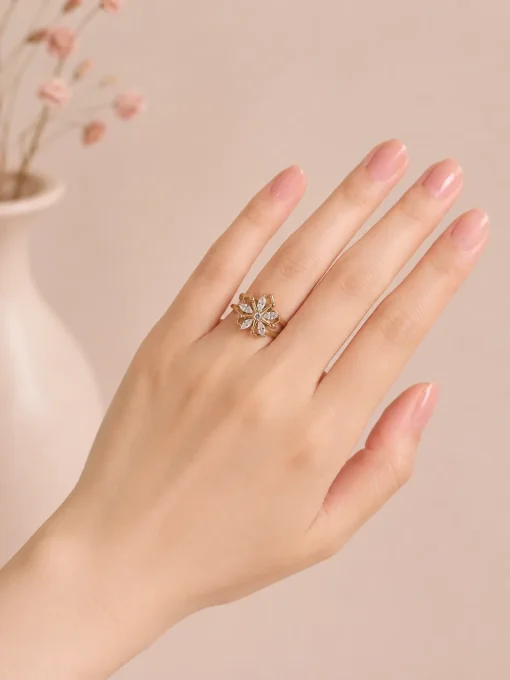 Bague anti stress doré ou argenté 