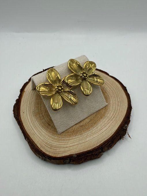 Boucles oreilles fleurs