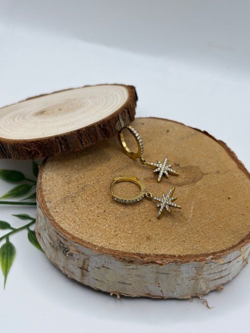 Boucles oreilles constellations 